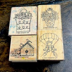 Set of 4- 2004 Stampin’ Up Stamps Cute